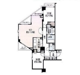 目黒花房山プレイス 5階 間取り図
