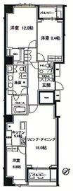 南青山テラス常盤松フォレスト 8階 間取り図