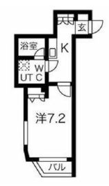 スパシエソリデ目黒 406 間取り図