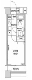 ファーストリアルタワー新宿 1714 間取り図