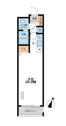 カッシア目黒 203 間取り図