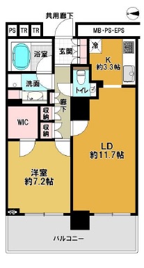 ブリリアタワー大崎 9階 間取り図