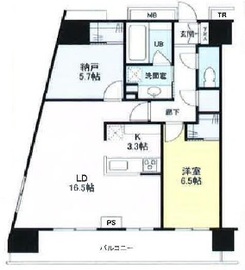 プリズムタワー 2階 間取り図