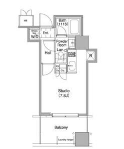 コンフォリア東池袋ウエスト 607 間取り図