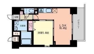 コーチェ芝公園 801 間取り図