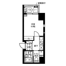 ウェリス六本木 1201 間取り図