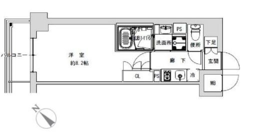 プライマル千石 703 間取り図