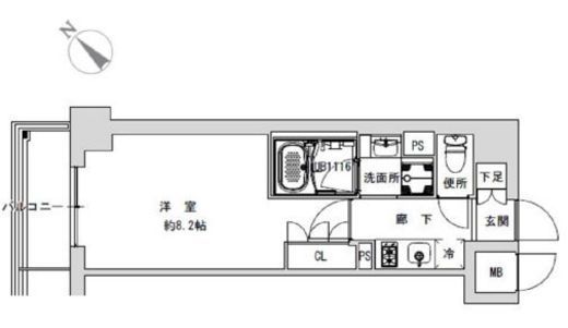 プライマル千石 803 間取り図