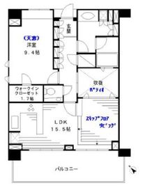 品川Vタワー テラス棟 4階 間取り図