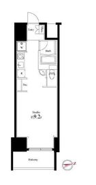 スクエアガーデン池袋 203 間取り図