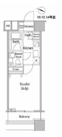 ファーストリアルタワー新宿 8階 間取り図