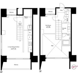 スクエアガーデン池袋 906 間取り図