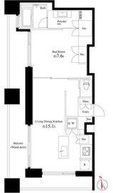 スクエアガーデン池袋 1104 間取り図