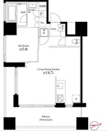 スクエアガーデン池袋 1103 間取り図