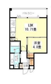 ドゥーエ代々木 204 間取り図