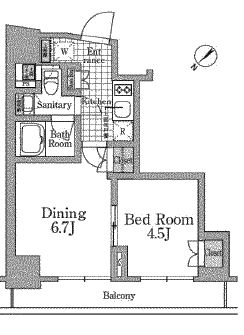 ステラメゾン三軒茶屋 204 間取り図