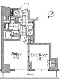 ステラメゾン三軒茶屋 204 間取り図