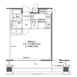 品川グラスレジデンス 1708 間取り図