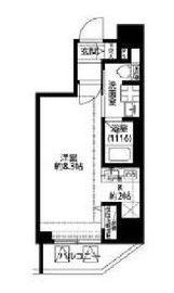 プレール・ドゥーク中目黒 201 間取り図