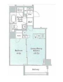 コートヒルズ広尾南 15階 間取り図