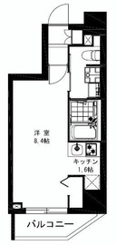 プレール・ドゥーク中目黒 701 間取り図