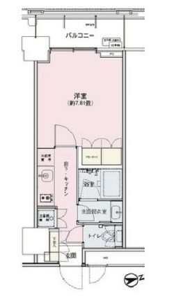 アンビエンテ駒込 603 間取り図