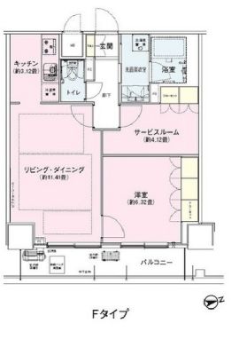 アンビエンテ駒込 611 間取り図
