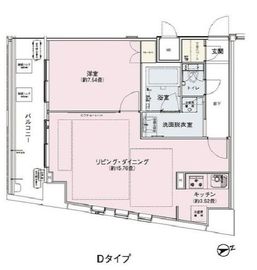 アンビエンテ駒込 401 間取り図