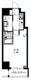 プレール・ドゥーク中目黒 302 間取り図