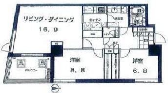 代官山プラザ 504 間取り図
