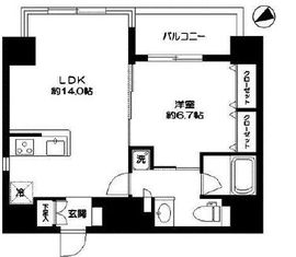 シティスパイア新川 1003 間取り図