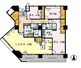 ロイヤルパークス豊洲 1305 間取り図