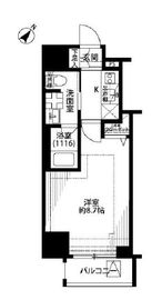 プレール・ドゥーク中目黒 602 間取り図