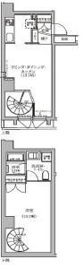 テラス代官山 102 間取り図