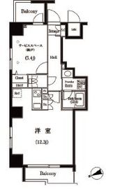 築地明石町デュープレックスリズ 301 間取り図