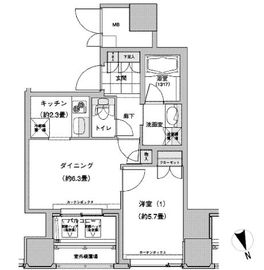 ウエストパークタワー池袋 1414 間取り図