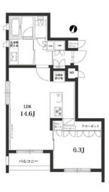 ガーデン都立大 301 間取り図