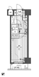 ガラ・ステージ麻布十番 5階 間取り図