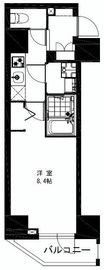 プレール・ドゥーク中目黒 303 間取り図