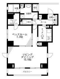 レジディア九段下 1107 間取り図