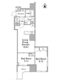 リバーレ浅草ウエスト 301 間取り図