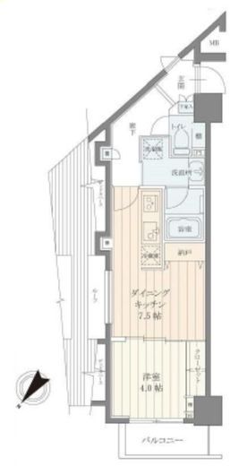 ブエナビスタ代々木 703 間取り図