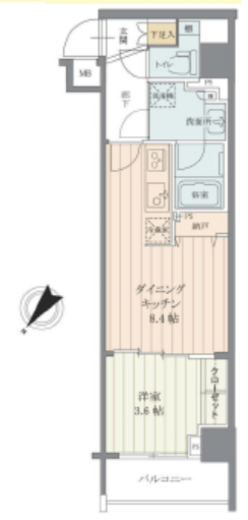 ブエナビスタ代々木 601 間取り図