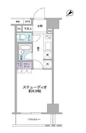 グランスイート銀座レスティモナーク 11階 間取り図