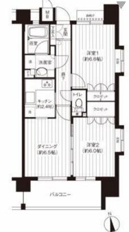 パシフィーク品川 301 間取り図