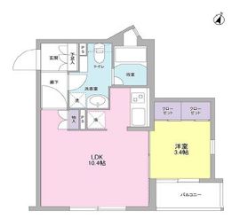 コンフォリア麻布台 204 間取り図