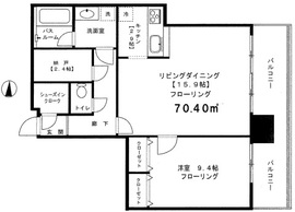リガーレ日本橋人形町 8階 間取り図