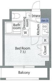 エスティメゾン南麻布 407 間取り図