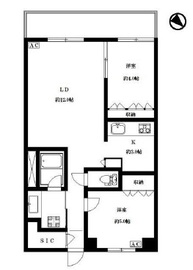 リビオ初台アリアフォート 6階 間取り図