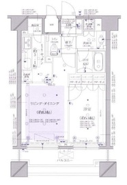 グラーサ白金高輪 5階 間取り図